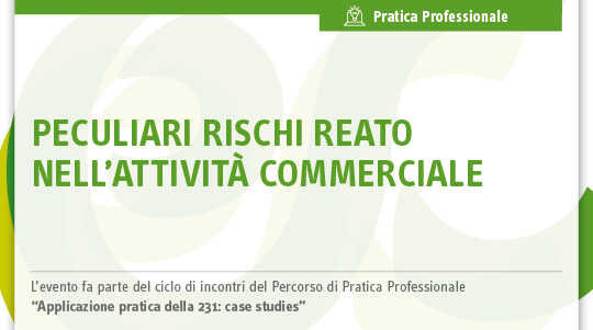Immagine Peculiari rischi reato nell’attività commerciale | Euroconference